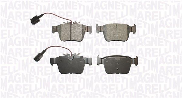 MAGNETI MARELLI Комплект тормозных колодок, дисковый тормоз 363916061111